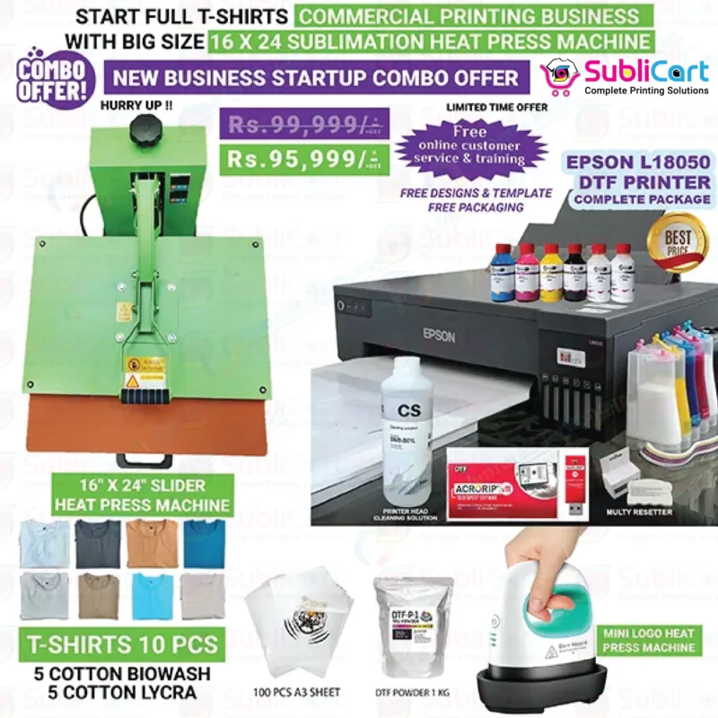 16 x 24 Slider with DTF Printer Startup Package