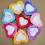 Sublimation Heart Fur Cushion