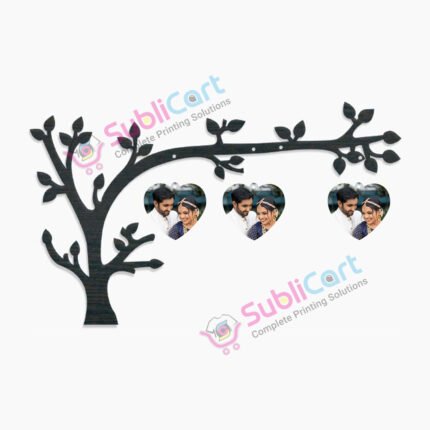 Three Heart Tree MDF Photo Frame