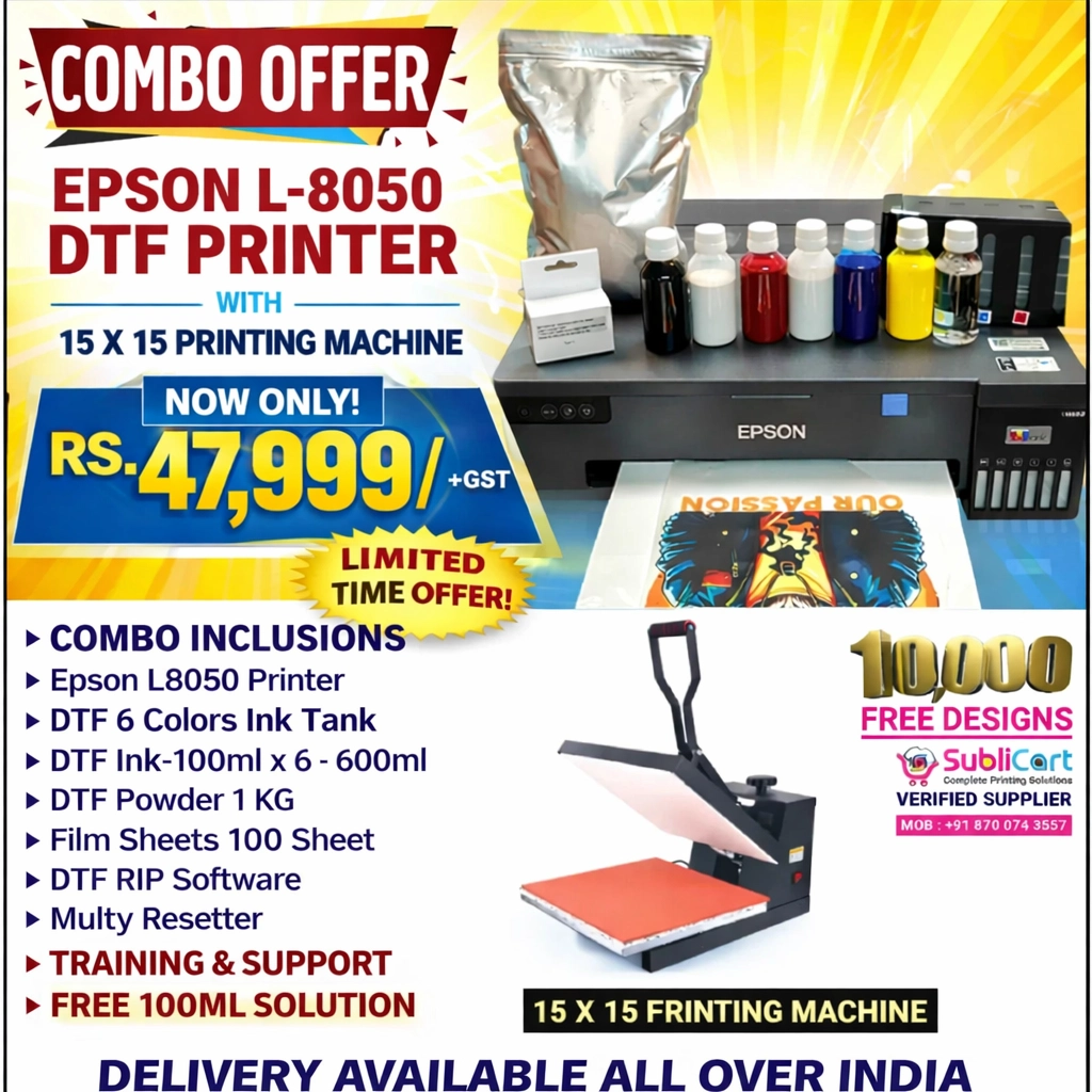Epson L-8050 DTF Printer Combo Offer